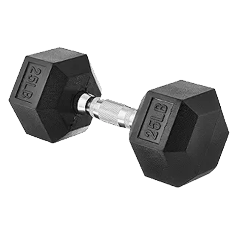 Mancuernas hexagonales de goma